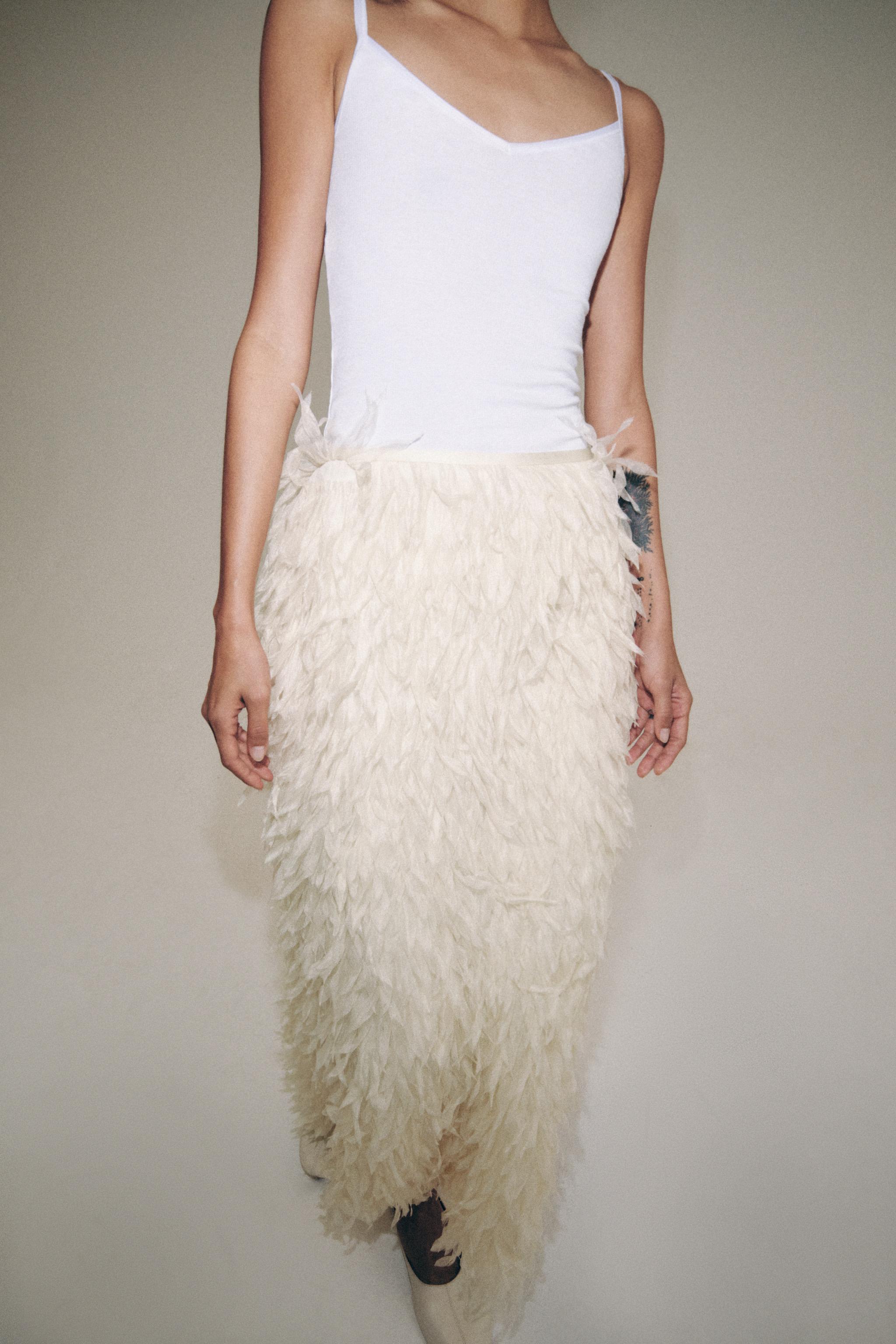 FEATHER SKIRT ZW COLLECTION LIMITED EDITION