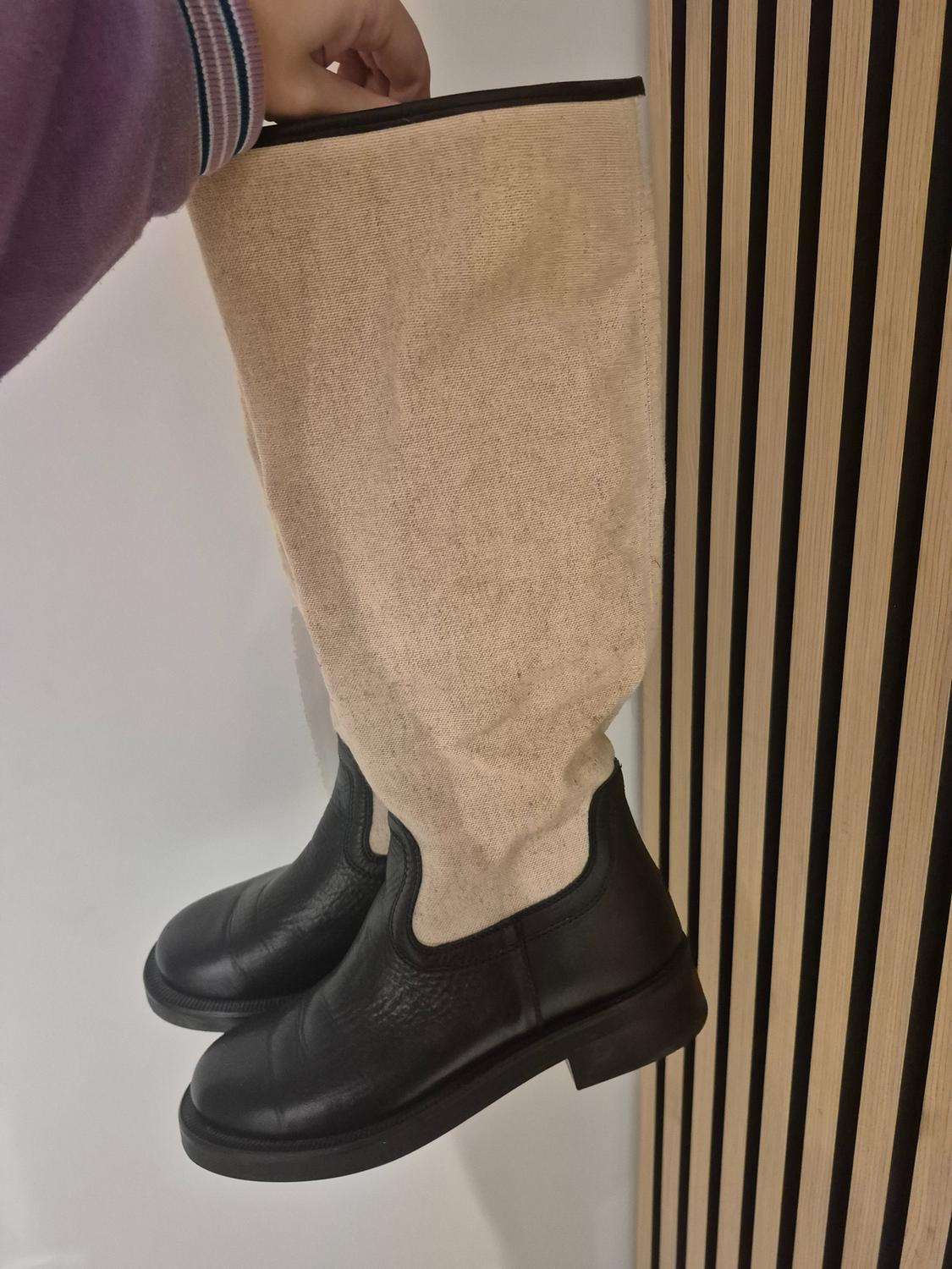 COMBINED LEATHER BOOTS - Image 7