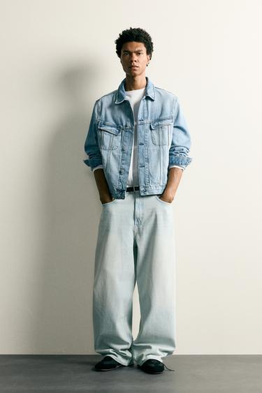 Zara BAGGY FIT JEANS - Light blue - Image 0