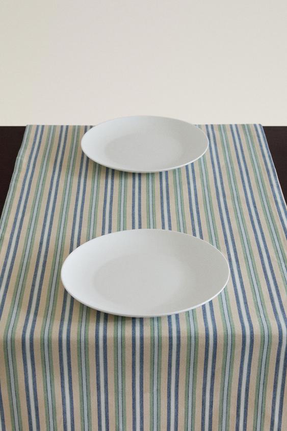 CHEMIN DE TABLE RAYURES - Bleu de Zara - Image 1
