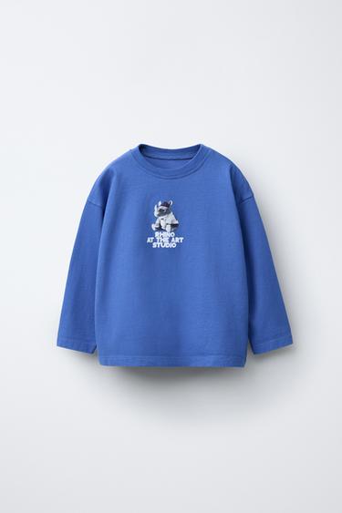 SAMARRETA AMB ESTAMPAT - Blau de Zara - Imatge 0