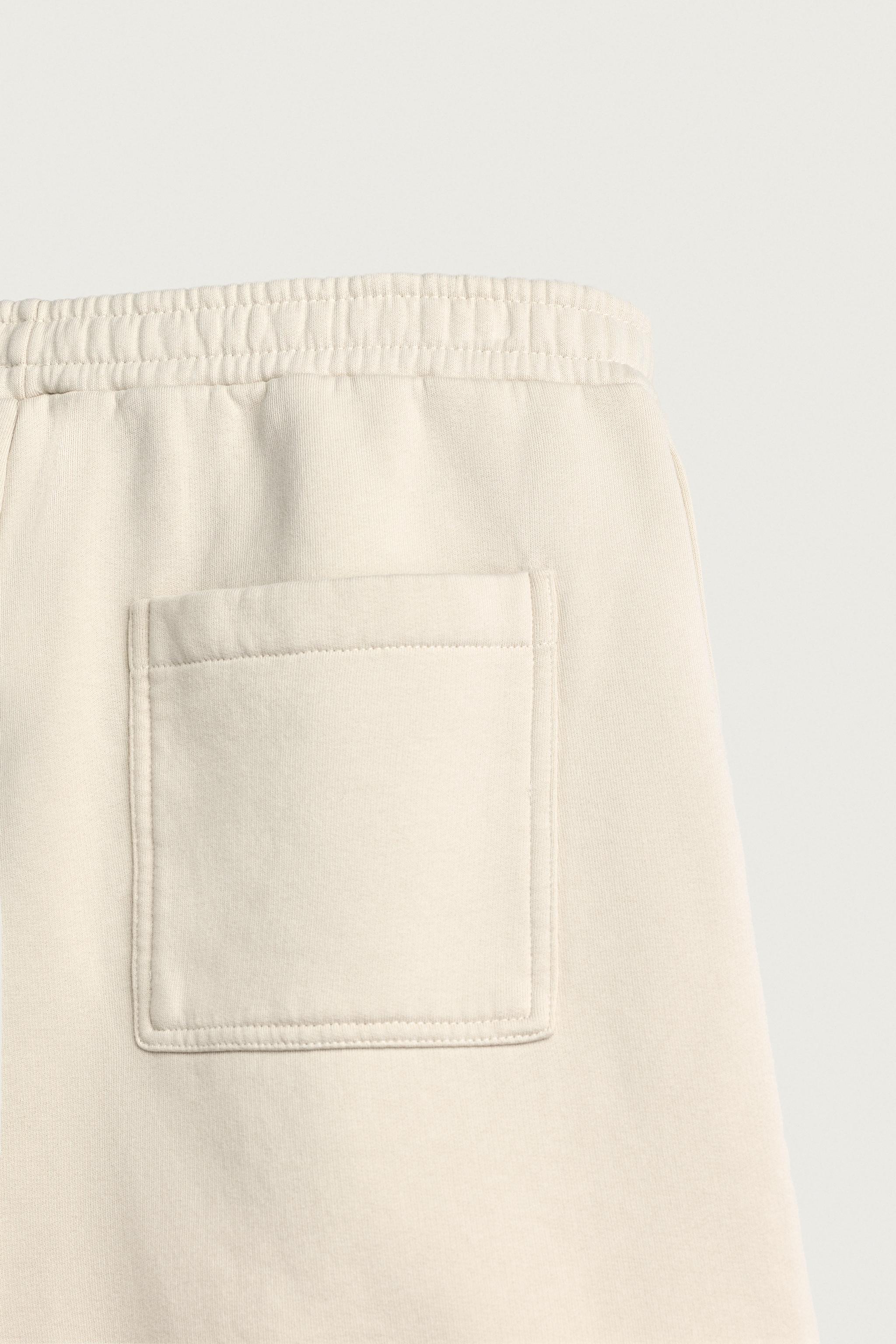 WASHED TEXT PRINT JOGGER SHORTS