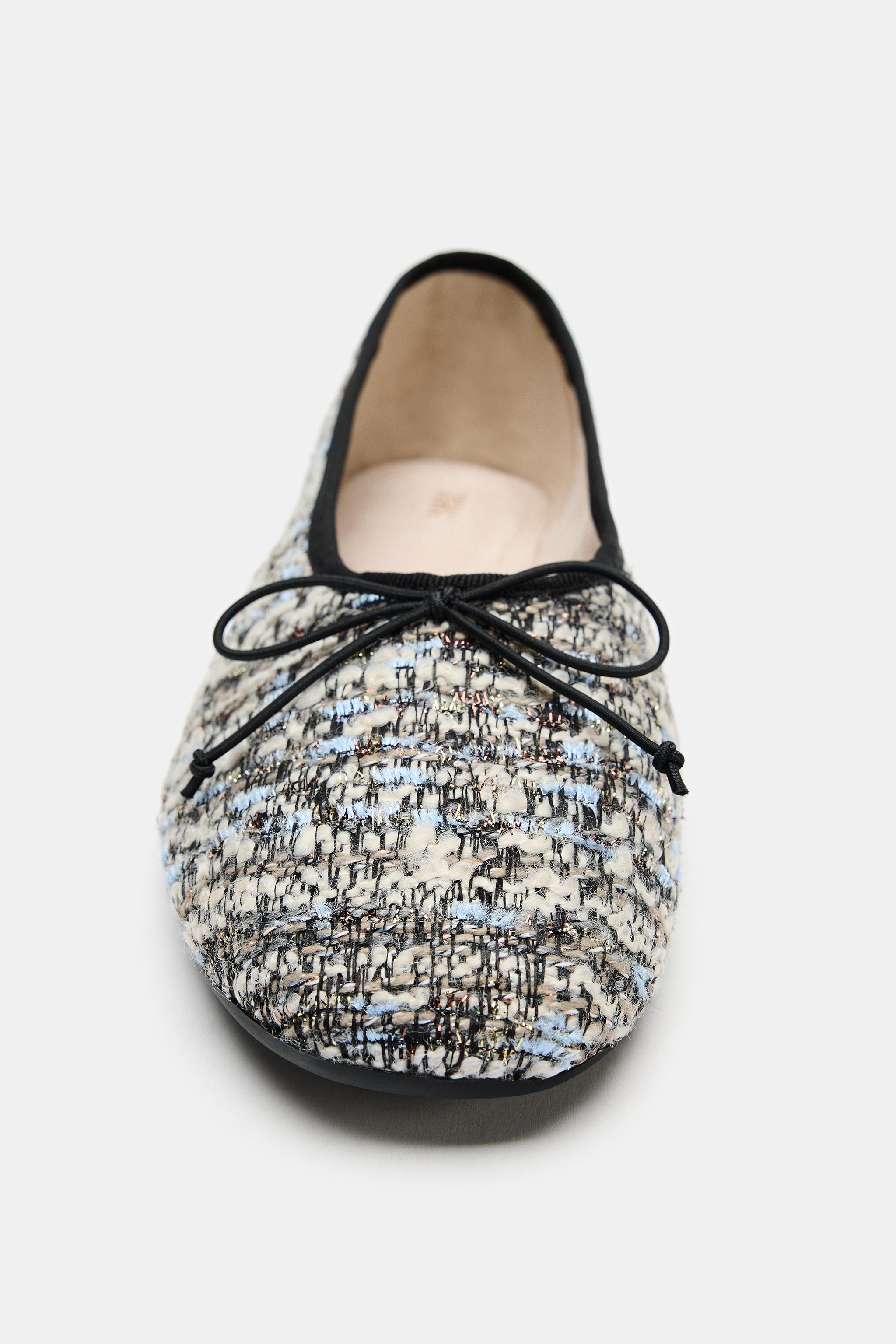 FABRIC BOW BALLET FLATS