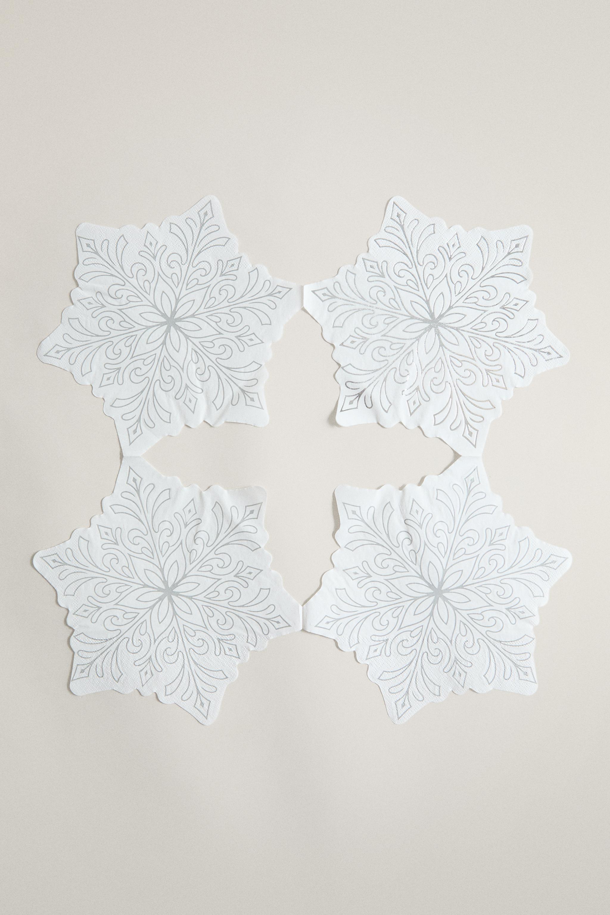 PACK OF CHRISTMAS PAPER SNOWFLAKE NAPKINS (PACK OF 20)