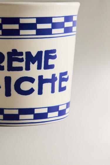 VERRE CÉRAMIQUE BORD CARREAUX - Écru de Zara - Image 3
