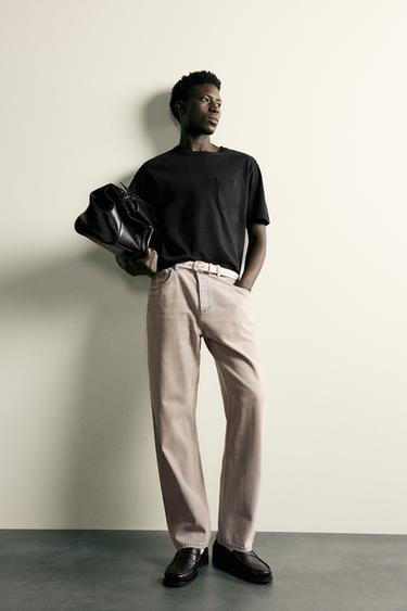 RELAXED FIT LIGHTWEIGHT T-SHIRT - Black by Zara