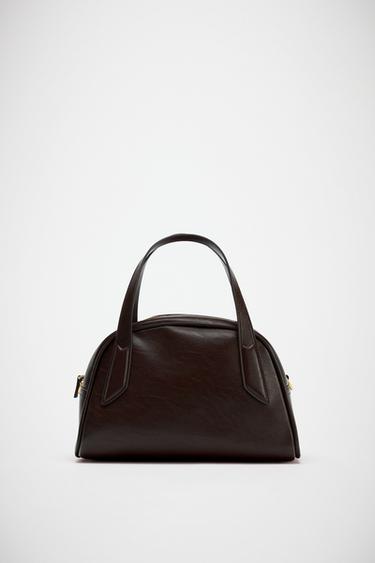 Zara CROSSBODY CITY BAG - Brown