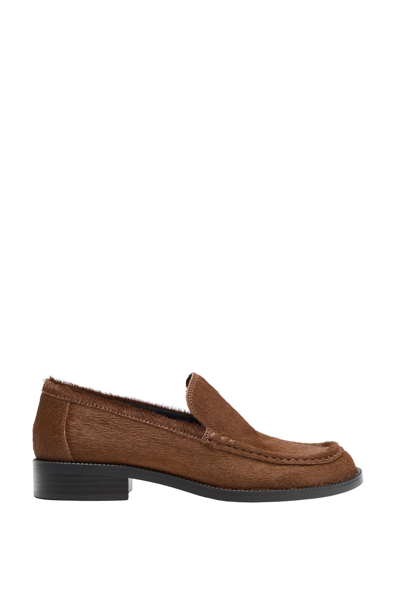 TEXTURED LEATHER LOAFERS