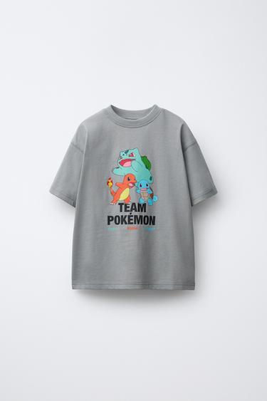 POKÉMON ™ PRINTED T-SHIRT - Anthracite grey by Zara - Image 0