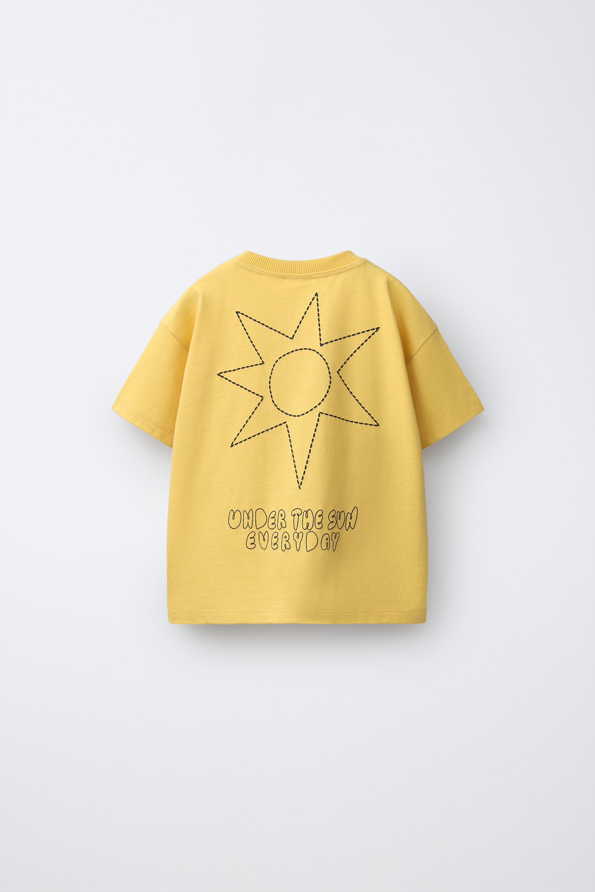 EMBROIDERED PALM TREE T-SHIRT