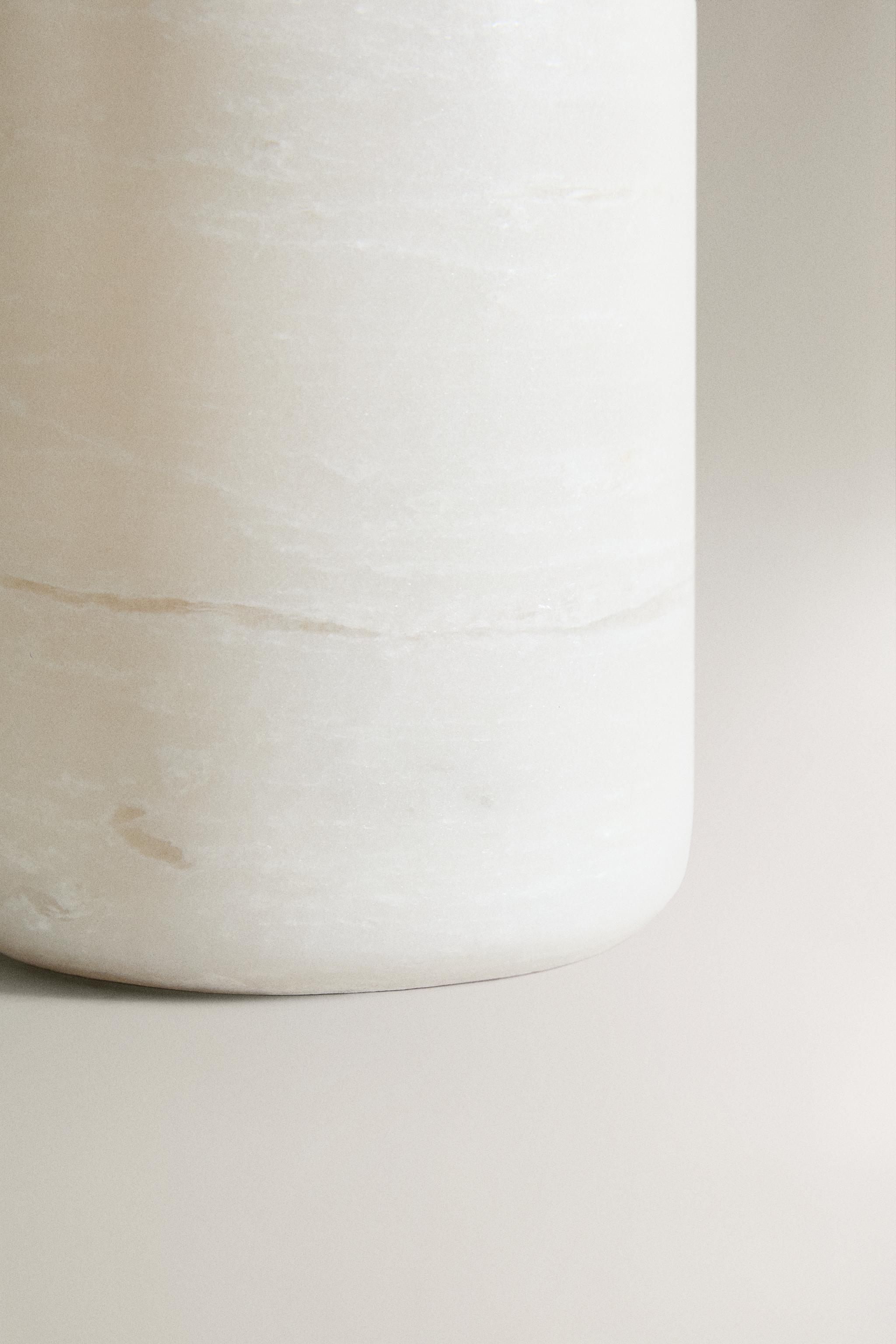 WHITE MARBLE SOAP DISPENSER