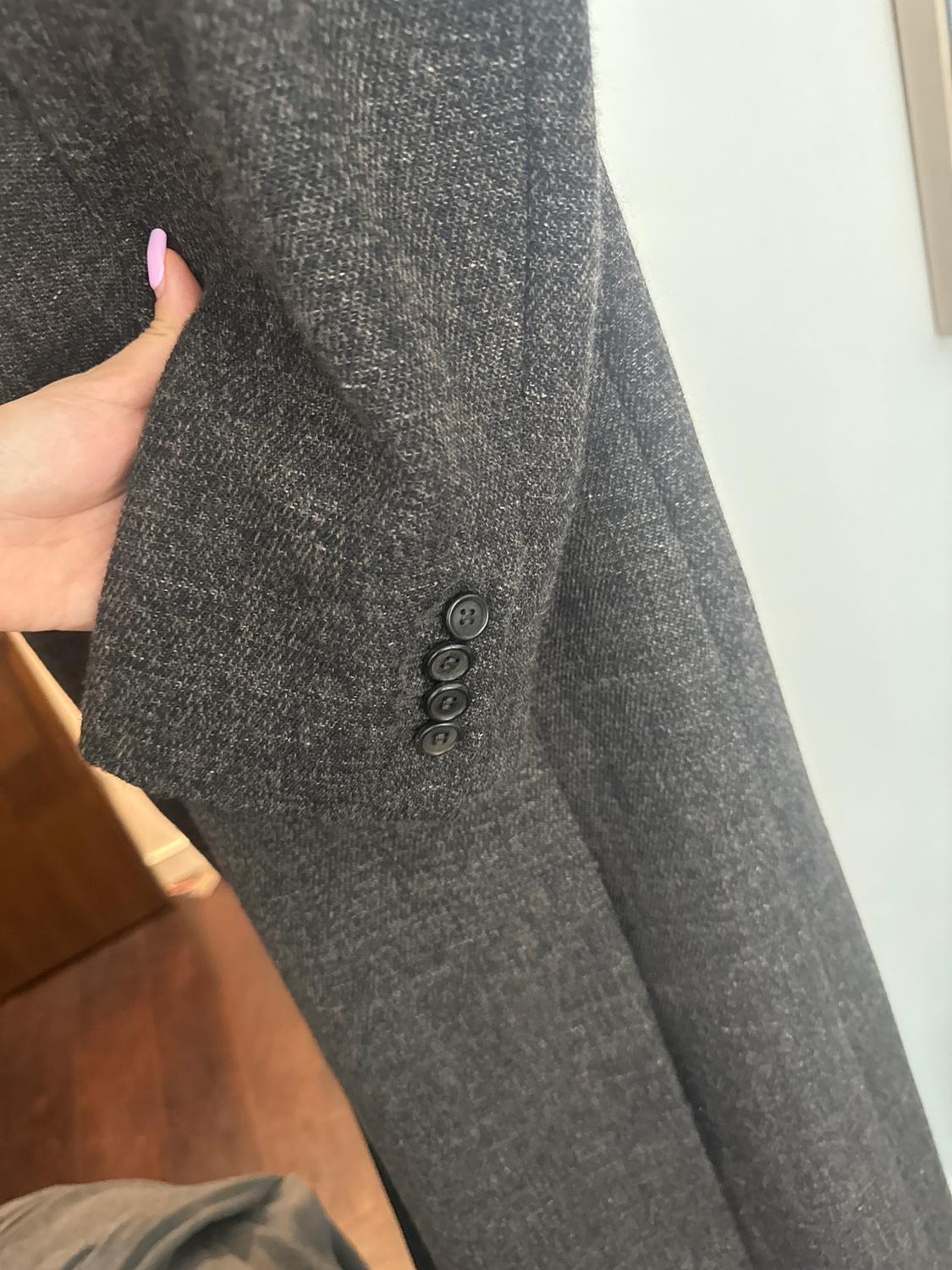 WOOL BLEND COAT WITH VENTS ZW COLLECTION - Image 4
