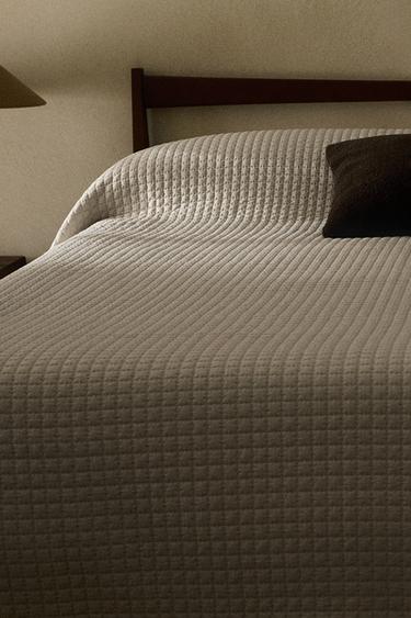 MICROFIBRE QUILT - Beige by Zara - Image 6