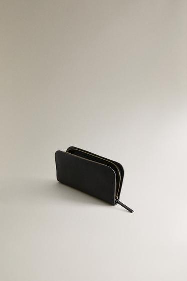 LEATHER WALLET - Black by Zara - Image 3