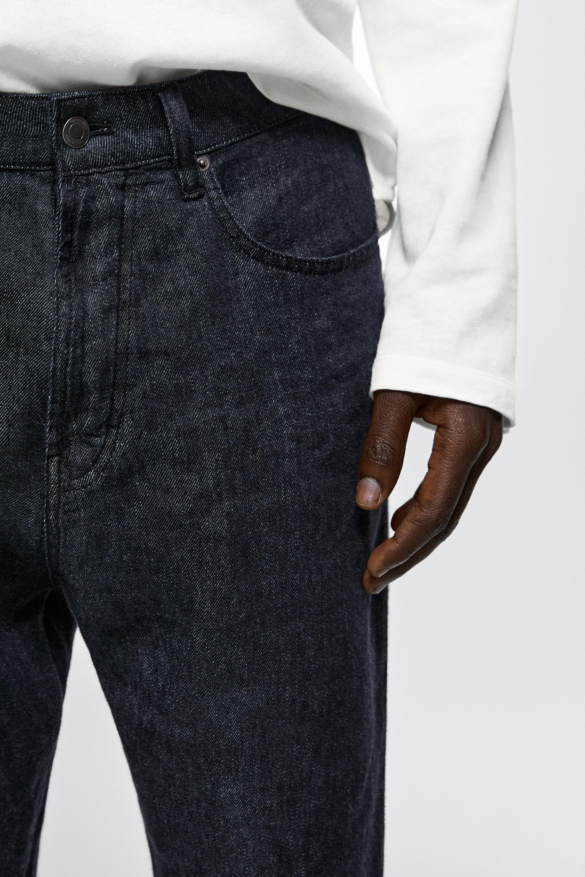 Faux jean straight lin