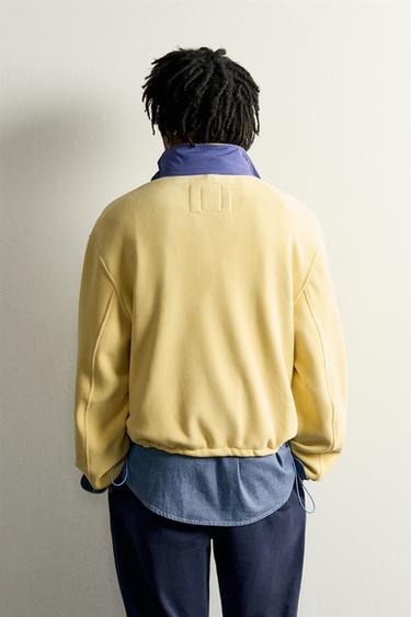 FRUIT OF THE LOOM™ PATCH FLEECE SWEATSHIRT — Yellow 2