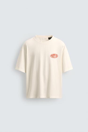 CAMISETA GRÁFICOS POST MALONE ™ - Blanco roto de Zara