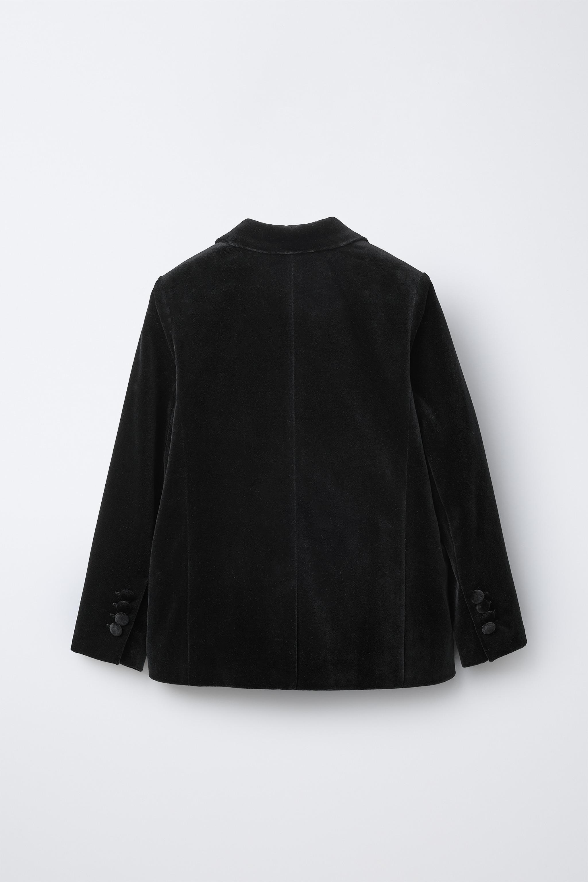 ベルベットスーツブレザー - ブラック | ZARA Japan / 日本