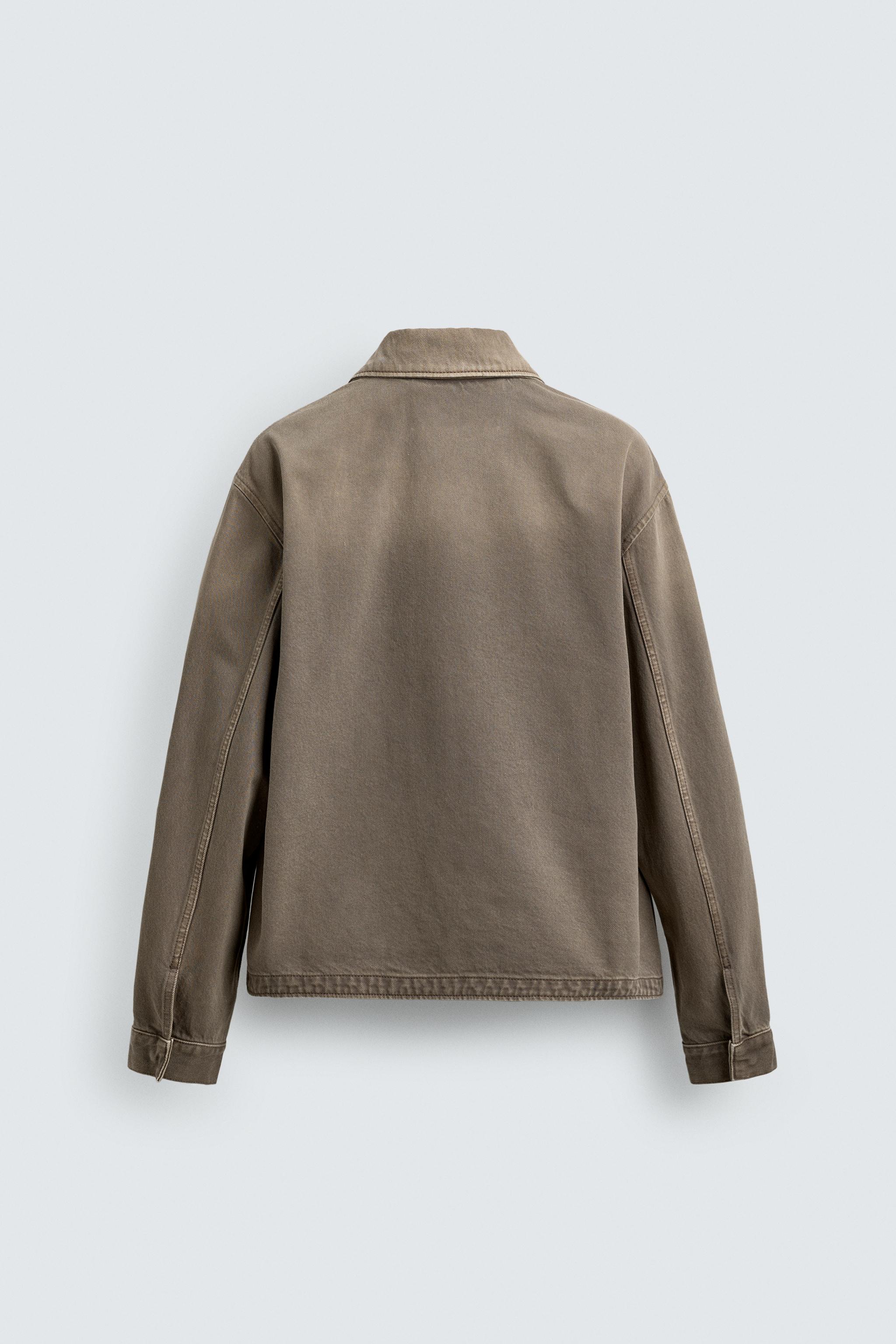 REGULAR FIT ZIP DENIM JACKET