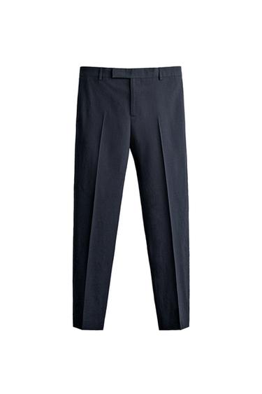 TRAJE-GALTZAK, %100 ARTILEZKOAK, AARON LEVINE X ZARA - Urdin iluna, Zara-rena
