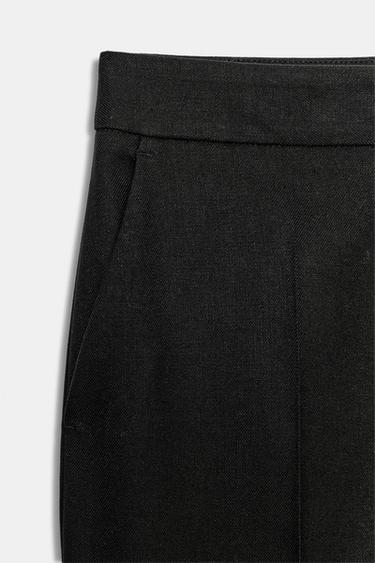 STRAIGHT-LEG TROUSERS - Black by Zara - Image 6