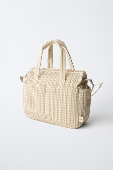 ENSEMBLE MATERNITÉ À CARREAUX - Blanc écru de Zara - Image 2