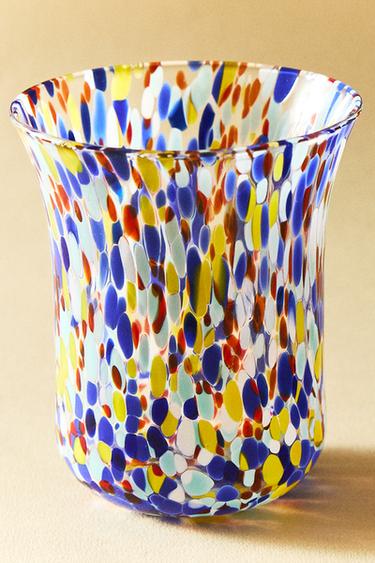 VERRE SOUFFLÉ RECYCLABLE TACHETÉ - Bleu de Zara - Image 6