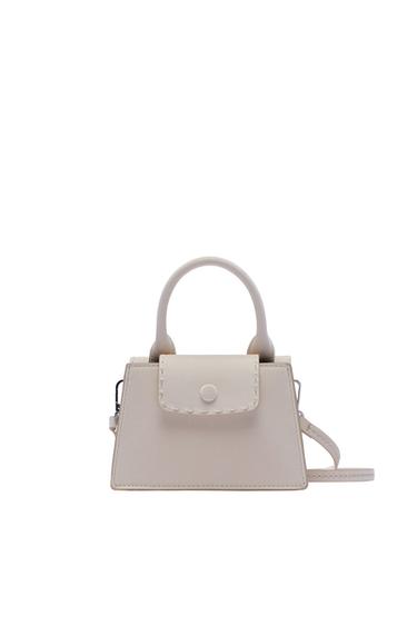 TOPSTITCHED MINI CROSSBODY BAG