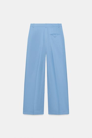PANTALON DROIT ZW COLLECTION - Bleu de Zara - Image 5