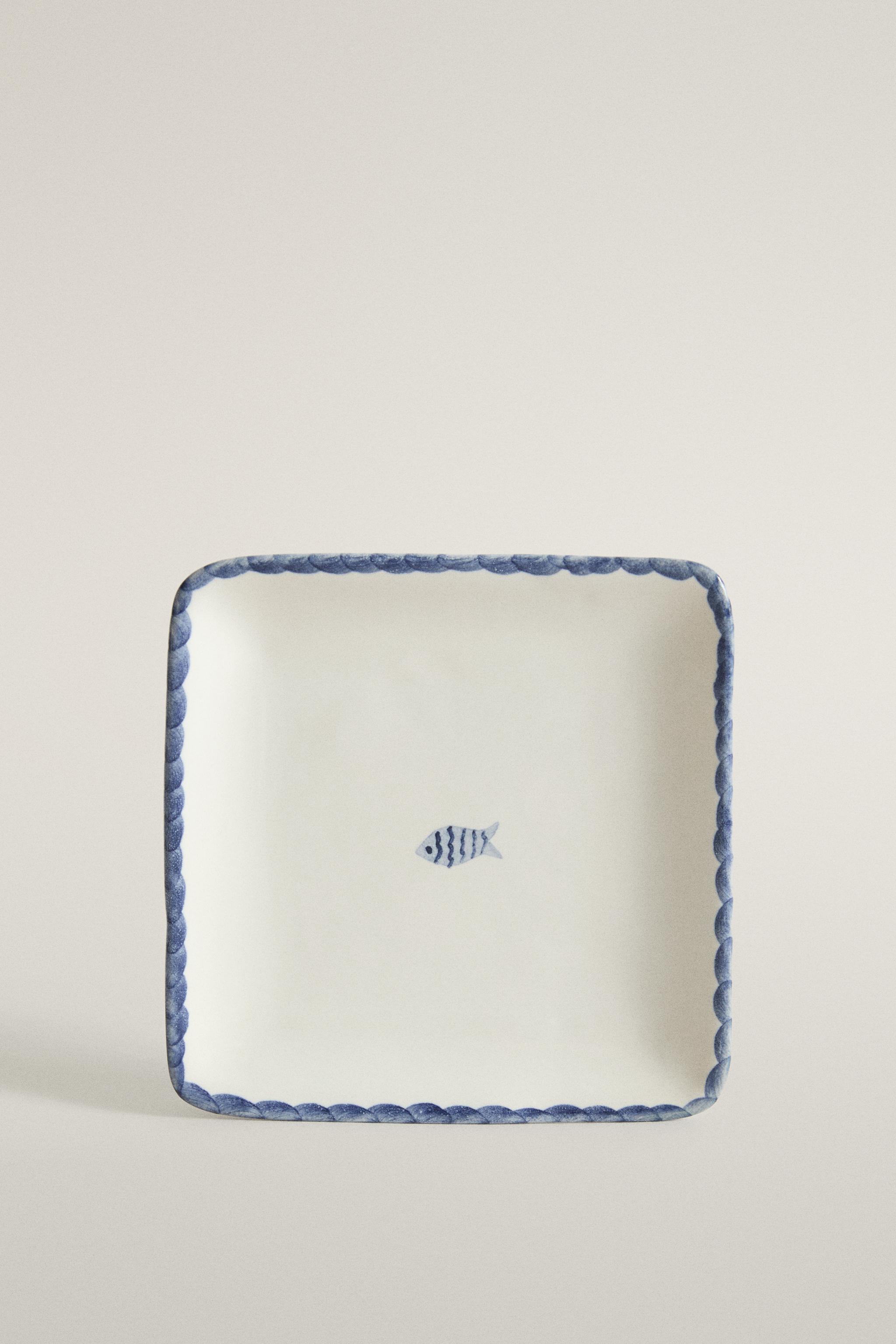 CERAMIC FISH BATHROOM SOAP DISH