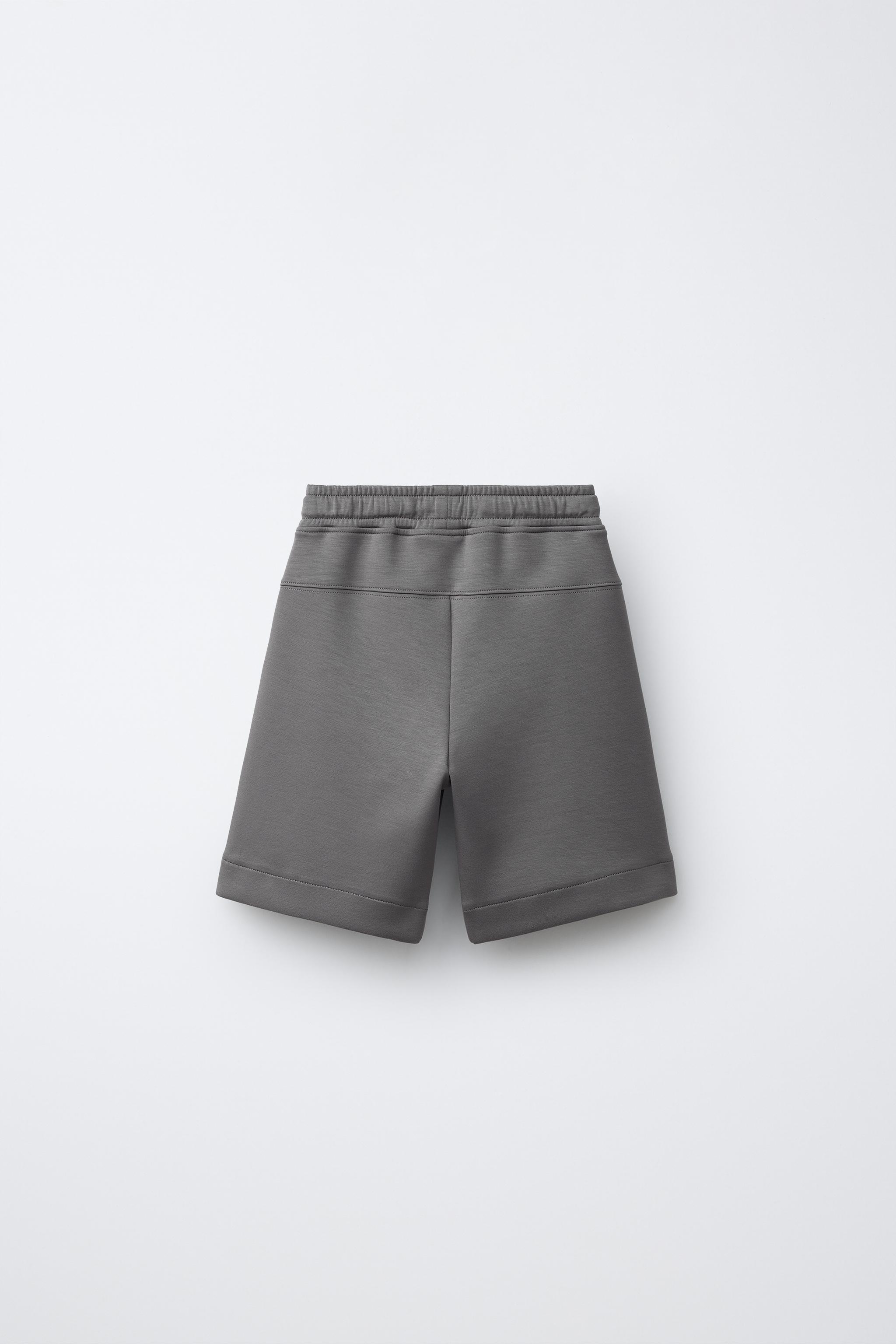 パンツ andwang kirakira short pants dark gray MODAL ATHLETIC SHORTS - Anthracite grey | ZARA United States