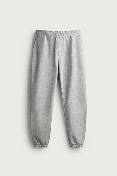 Zara BASIC SPORTSKE PANTALONE REGULAR KROJA – sivi lapor