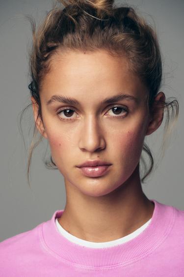 T-SHIRT MOULANT DÉLAVÉ - Fuchsia de Zara - Image 4