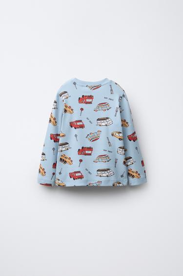 2-6 YEARS/ CAR PRINT PYJAMAS - Blue by Zara - Image 2