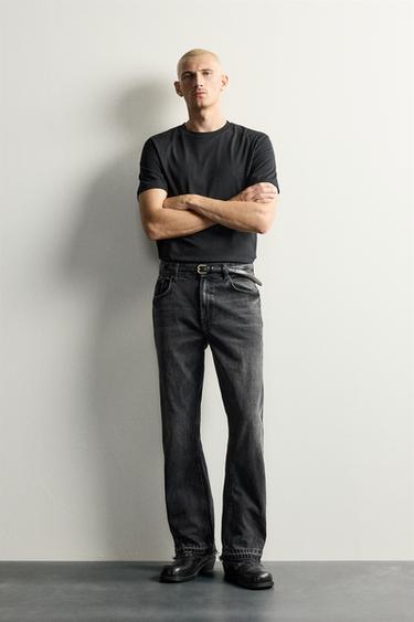 FLARE FIT JEANS — Charcoal 2