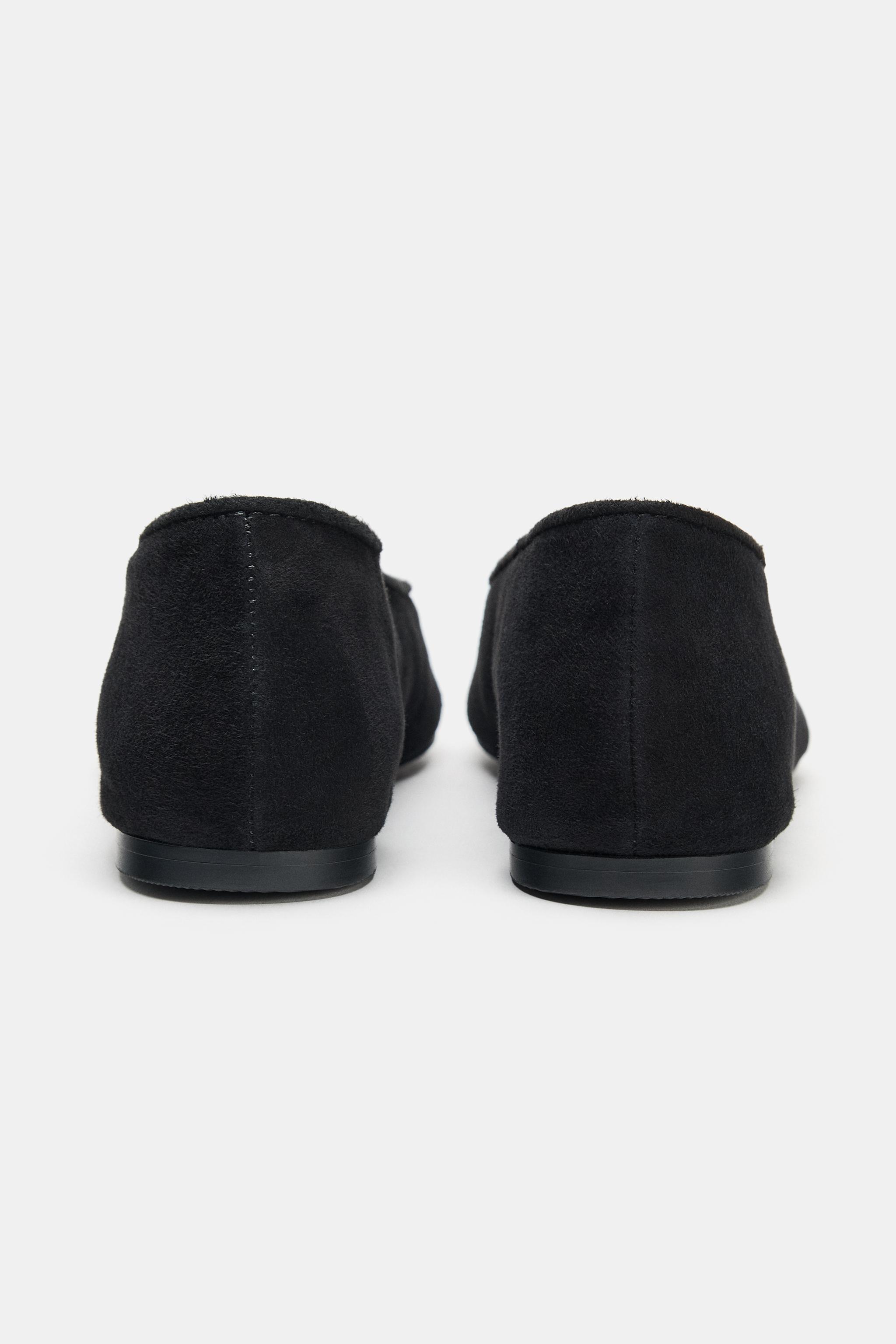 SUEDE BALLET FLATS
