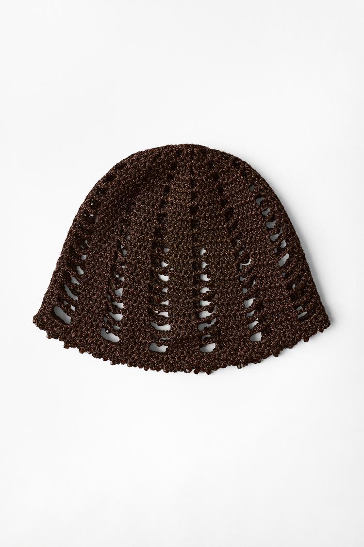GORRO CASQUETE CROCHET ABALORIOS