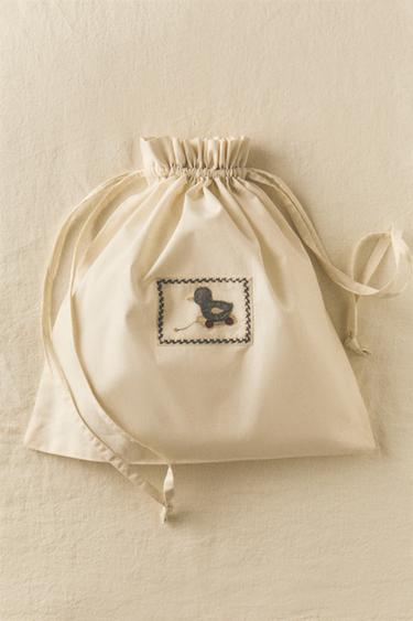 SAC POUR GARDER LES VÊTEMENTS COTON PETIT CANARD - Blanc cassé de Zara - Image 5