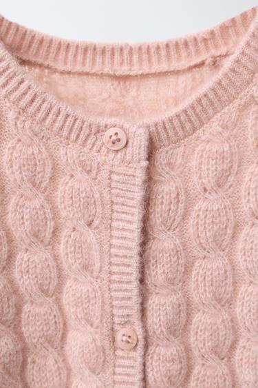 COMBINAISON LONGUE EN MAILLE TORSADÉE - Rose clair de Zara - Image 2