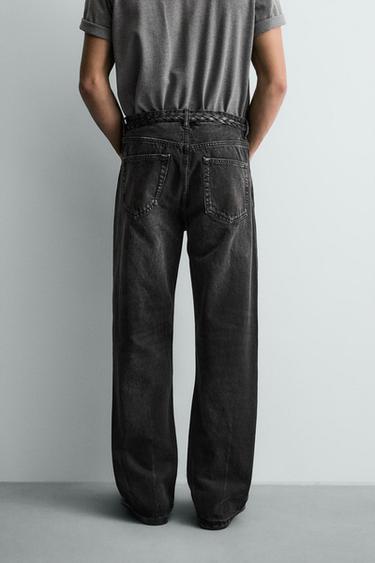 LOOSE FIT JEANS - Charcoal by Zara - Image 2
