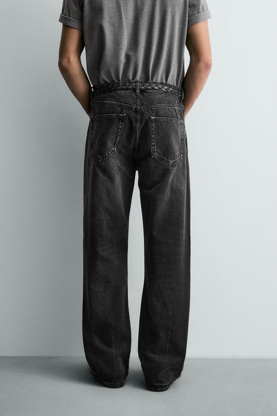 バギーフィットジーンズ - カーボン | ZARA Japan / 日本