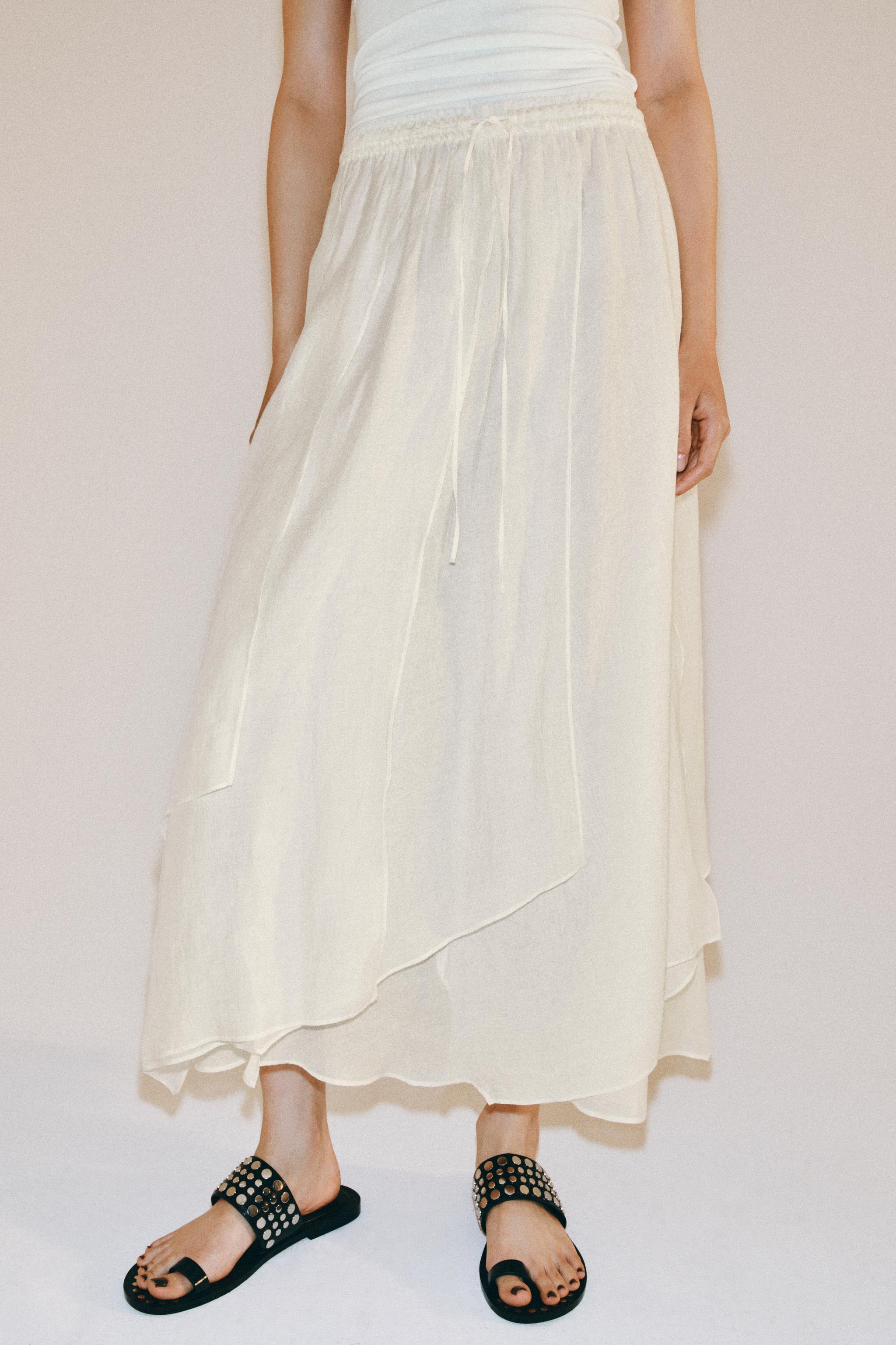 ZW COLLECTION FLOWY MIDI SKIRT