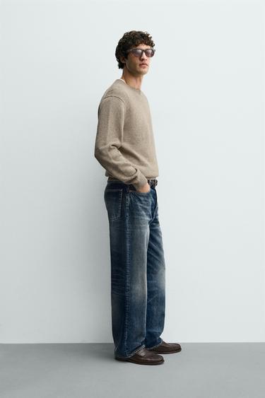 COTTON - LINEN JUMPER - Mid-camel by Zara - Image 3