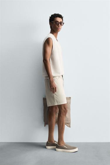 COTTON KNIT WAISTCOAT - Stone by Zara - Image 3