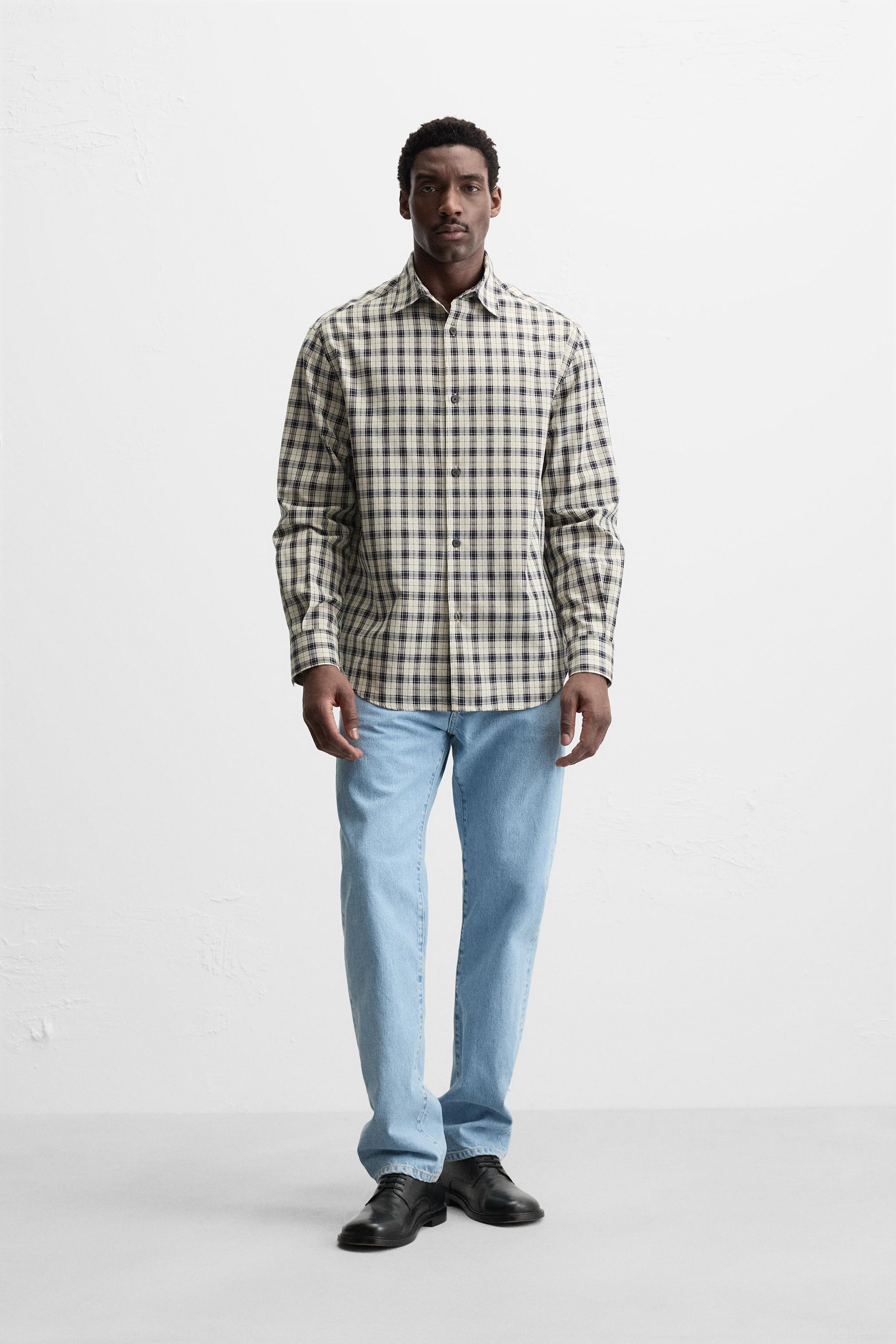 Flanell Hemdjacke Herren Kariert Zara Karierte Jacke Flanell Jacke