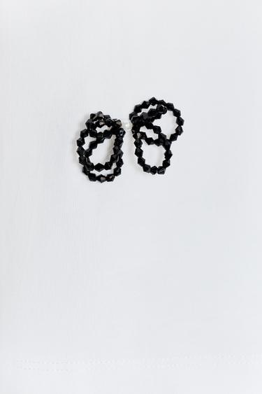 T-SHIRT LACETS BIJOUX - Blanc de Zara - Image 7