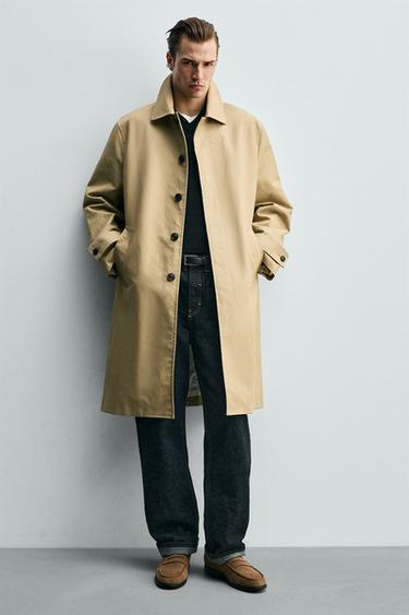 LEATHER PENNY LOAFERS - Taupe Grey by Zara - Image 0