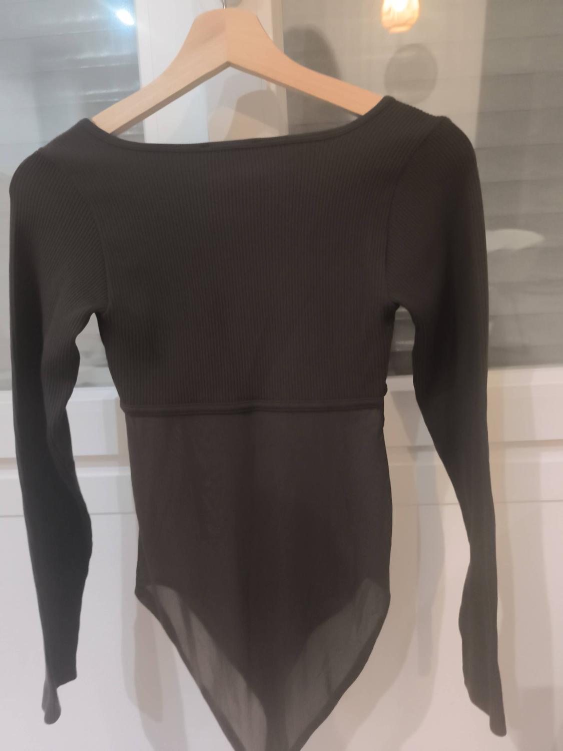 SEAMLESS TULLE CORSETRY-INSPIRED BODYSUIT - Image 2