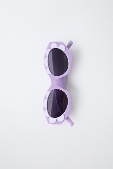 LUNETTES DE SOLEIL FLEUR - Lilas / Blanc de Zara