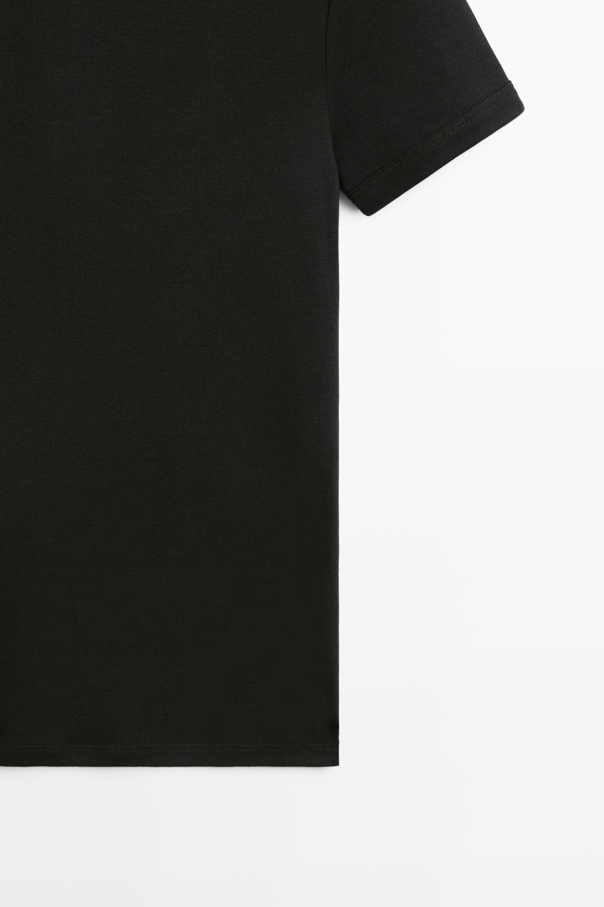 Ribbed short sleeve T-shirt
